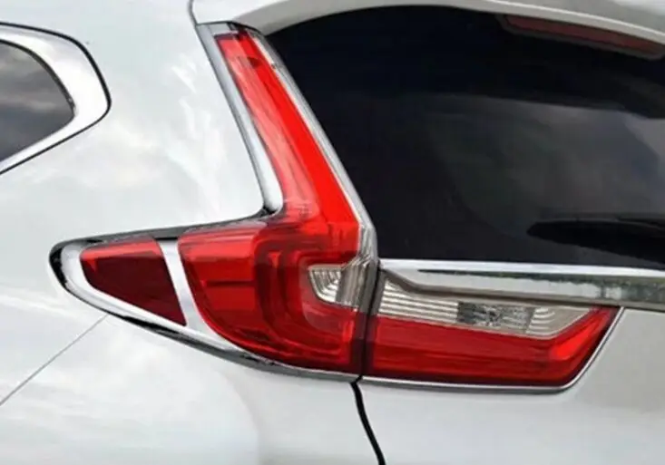 

Стайлинг автомобиля, крышка заднего фонаря для Honda CRV CR-V 2017 2018, ABS, хромированная крышка заднего фонаря, полоски