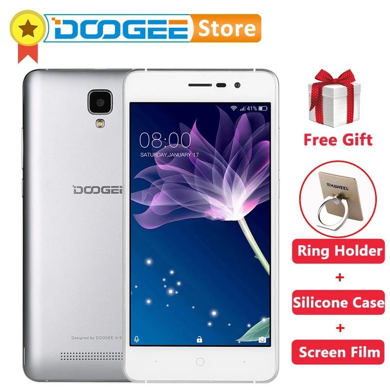 DOOGEE X10 Android 6 0 MTK6570 dual Core 1 3 ГГц дешевые WCDMA смартфон 5 дюймов Оперативная память 512 МБ
