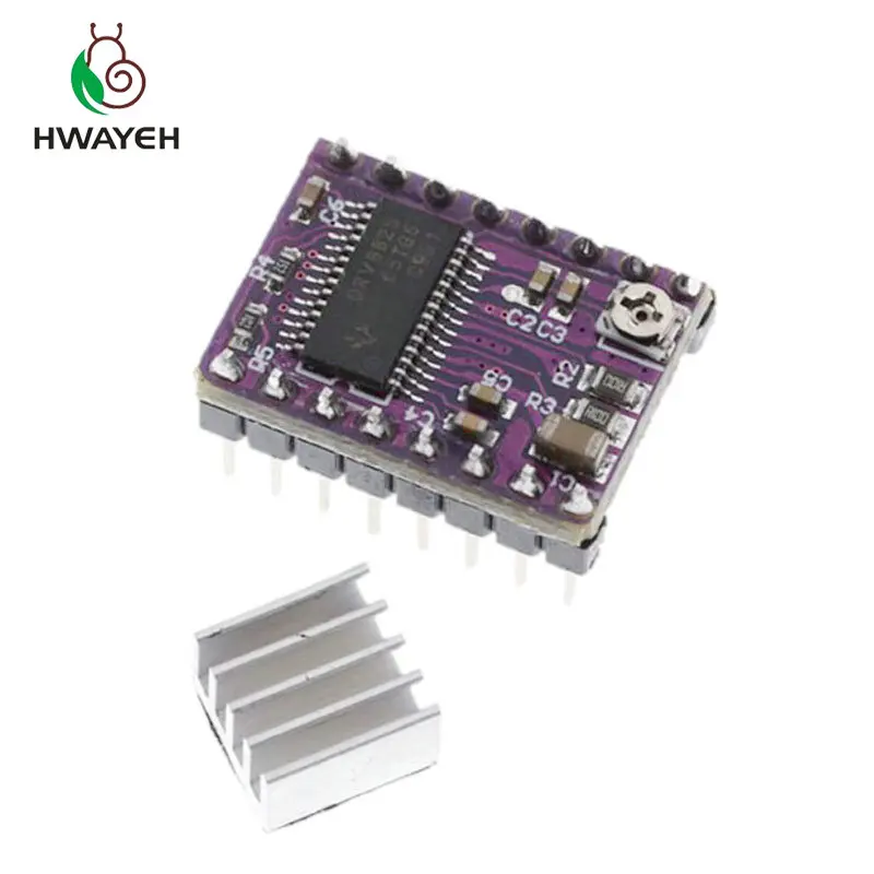 Запчасти для 3D-принтера StepStick DRV8825 Драйвер шагового двигателя с теплоотводом Reprap