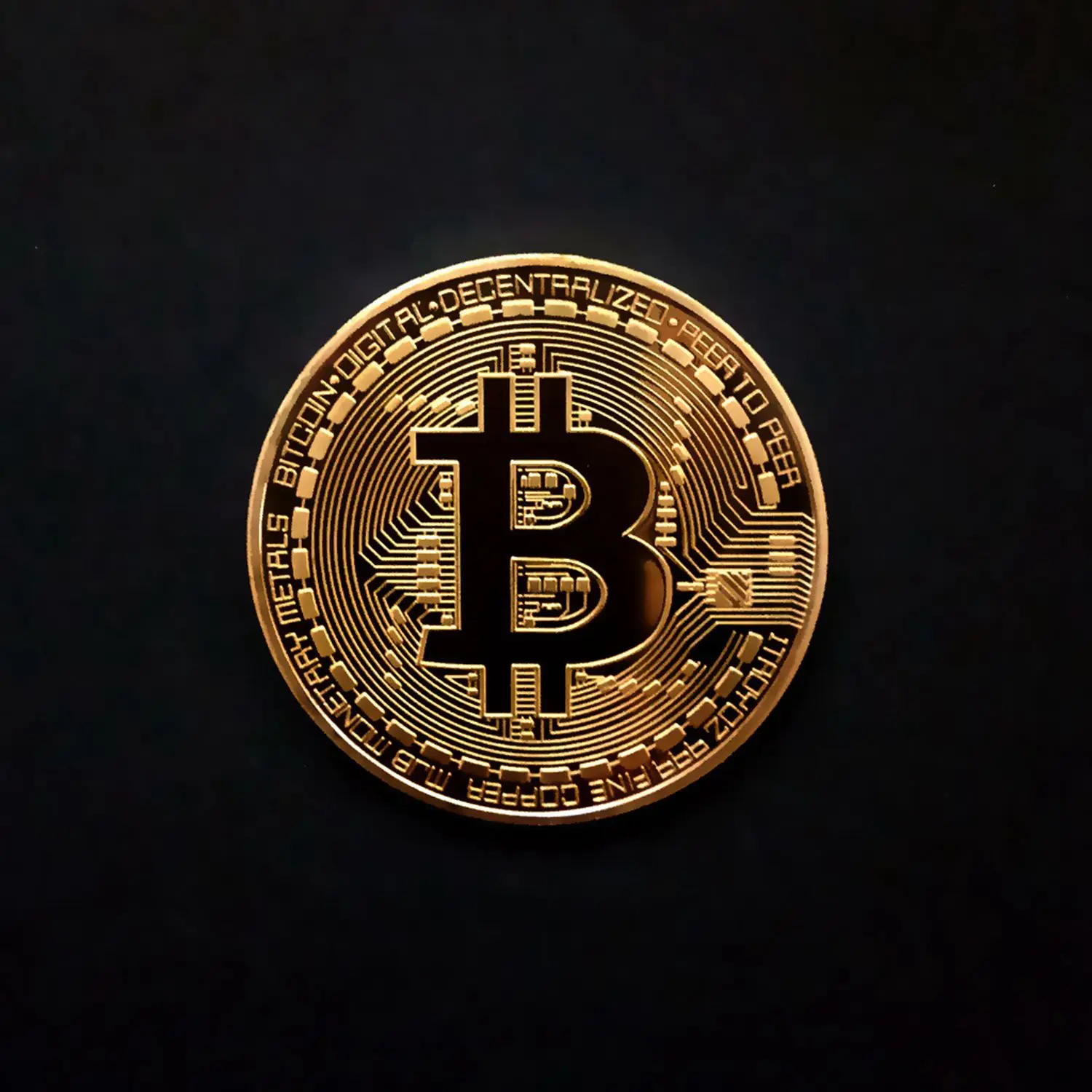 Позолоченные Биткоин монета Коллекционная Биткоин искусство коллекция подарок физический