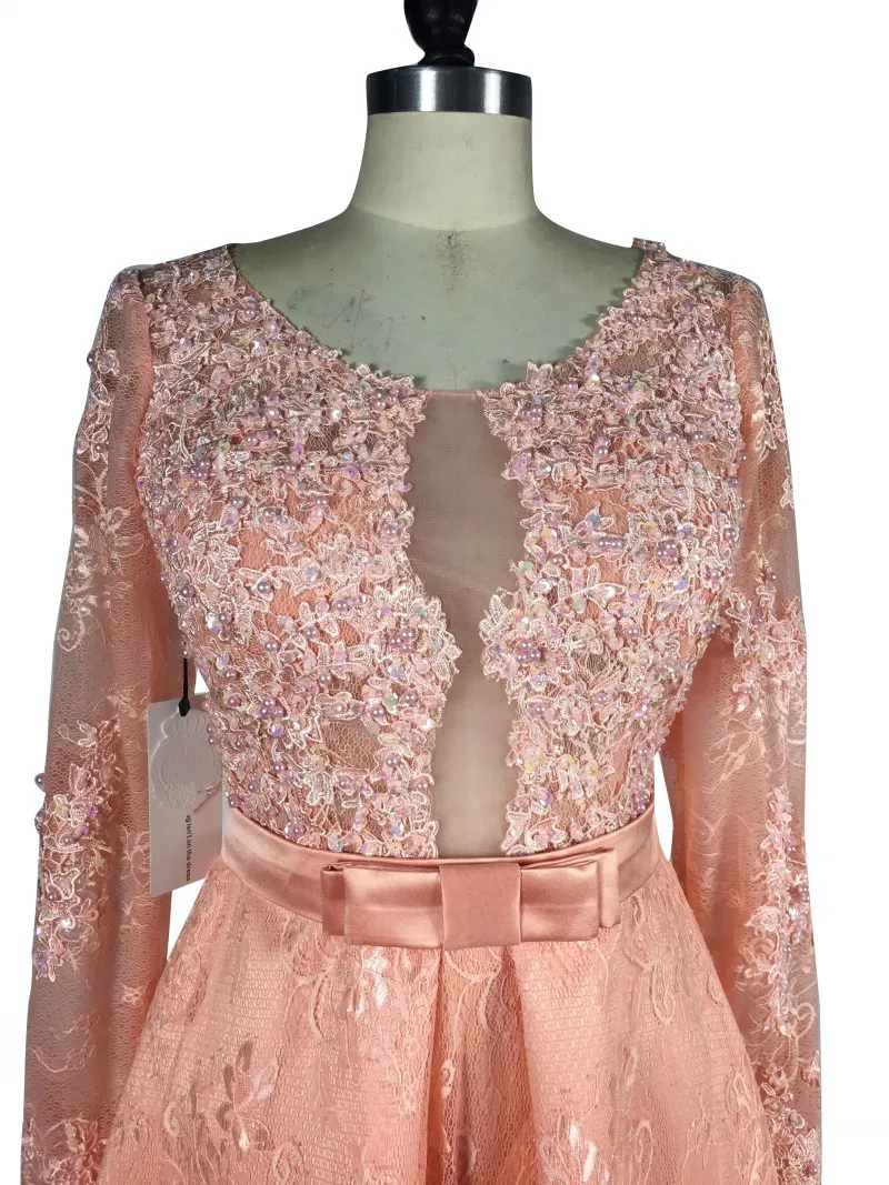 Красивое коктейльное платье с длинными рукавами сексуальные мини аппликация