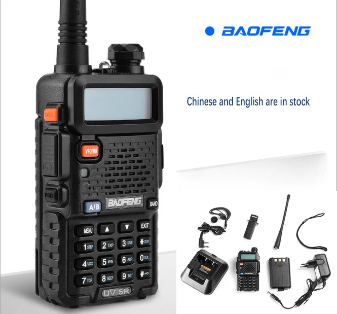Baofeng UV-5R портативная рация UHF VHF портативная CB Ham радиостанция любительский полицейский сканер Радио Интерком КВ трансивер UV5R
