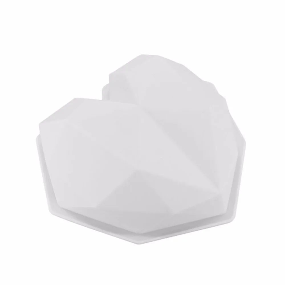 NEW Handmade Love Heart Diamond Shape Silicone Cake Chocolate Molds For Pudding Chiffon Mousse Dessert Baking Pastry Tools | Дом и сад