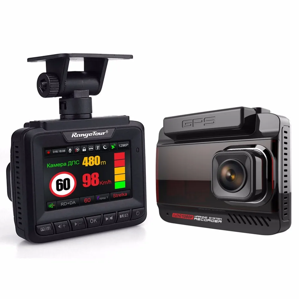 Новый Радар детектор с gps Автомобильный dvr видео рекордер FHD 1296 P Dash камера 3 в 1 Анти