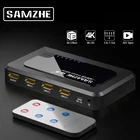 SAMZHE 4K HDMI сплиттер с 345 портами HDMI коммутатор 1080P HDMI адаптер кабель для XBOX 360 PS3 PS4 Android HDTV проекторов