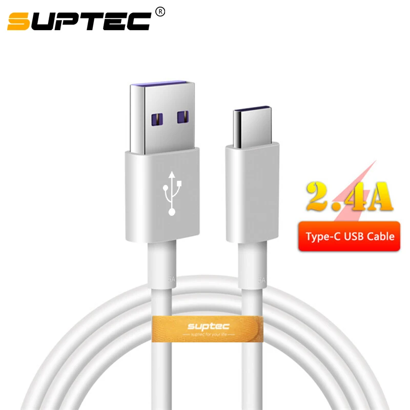 Кабель USB Type C SUPTEC 2 4 А для Samsung S9 S8 Note 9 8 Huawei Xiaomi Redmi 7|Кабели мобильных телефонов| |