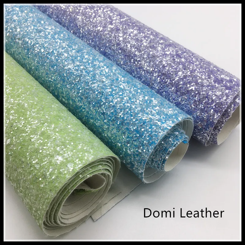 (DM6062) Bright Colors Chunky Glitter Fabric For Hairbows | Дом и сад