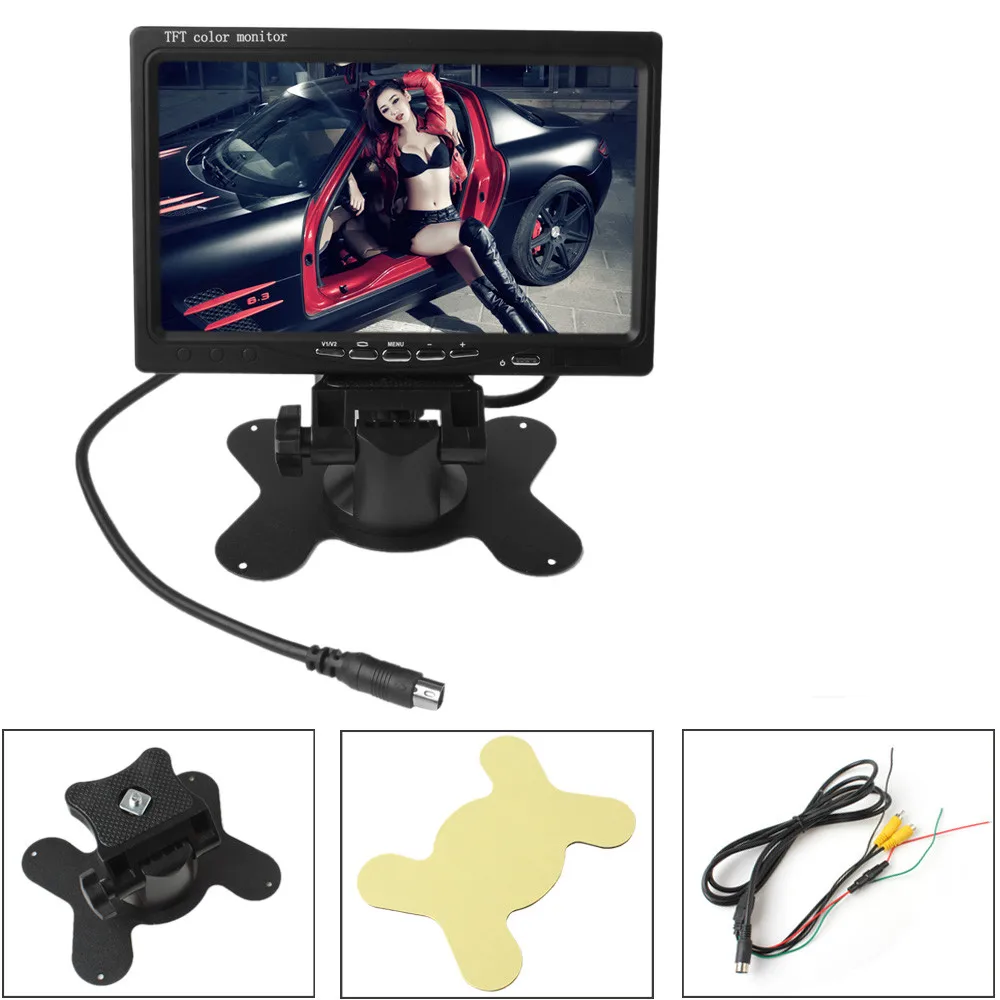 7 'ƈCH HD 800*480 TFT LCD цветной экран Автомобильная камера заднего вида монитор для