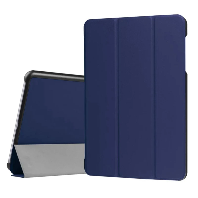 navy Тонкий чехол из искусственной кожи для Asus ZenPad Z10 ZT500KL Funda, умный чехол-подставка для Asus ZenPad 3S 10 LTE Z500KL 9,7 дюймов, Чехол+ пленка+ ручка - Цвет: navy