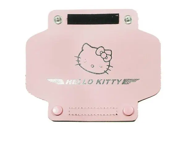 hello kitty Черный чехол унисекс из натуральной кожи с ручкой для стюардессы пилота, защитный рукав для мужчин и женщин, Чехол для багажа - Цвет: hello kitty