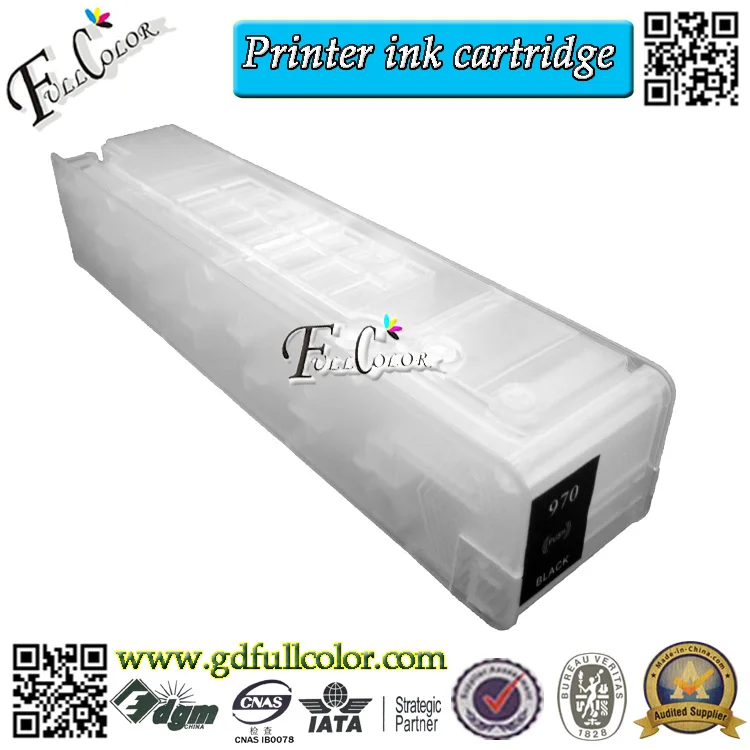 2014 New ,Refillable Ink Cartridge HP970 HP971 with chip for Officejet Pro X451dn X451dw X476dn X476dw X551dw X576dw printer