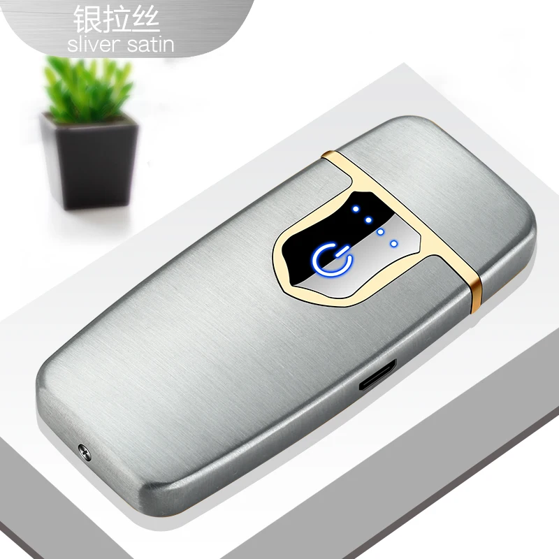 Сенсорный экран, электронное зажигание, электрическая ультратонкая usb зарядка, зажигалка, горячий провод, ветрозащитная зарядка, электрическая зажигалка