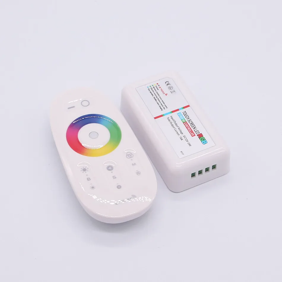 BEILAI DC12-24V 3 канала 18A RGB светодиодный контроллер 2,4G RF сенсорный экран светодиодный RGB пульт дистанционного управления для RGB светодиодный светильник