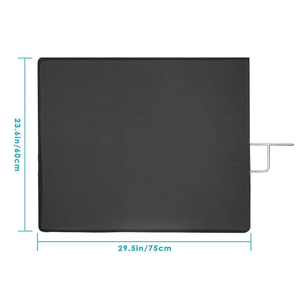 60X75 CM Neewer 60x75/45x60 см 4-в-1 металлический флаг Панель комплект отражатель с мягким, белый, черный, серебряный и золотой чехол ткань - Цвет: 60X75 CM