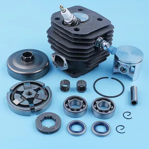 Комплект уплотнений для коленчатого подшипника цилиндра, поршня, муфты, цилиндра Nikasil для бензопилы Husqvarna 262XP 262 261, 48 мм, отверстие 12 мм