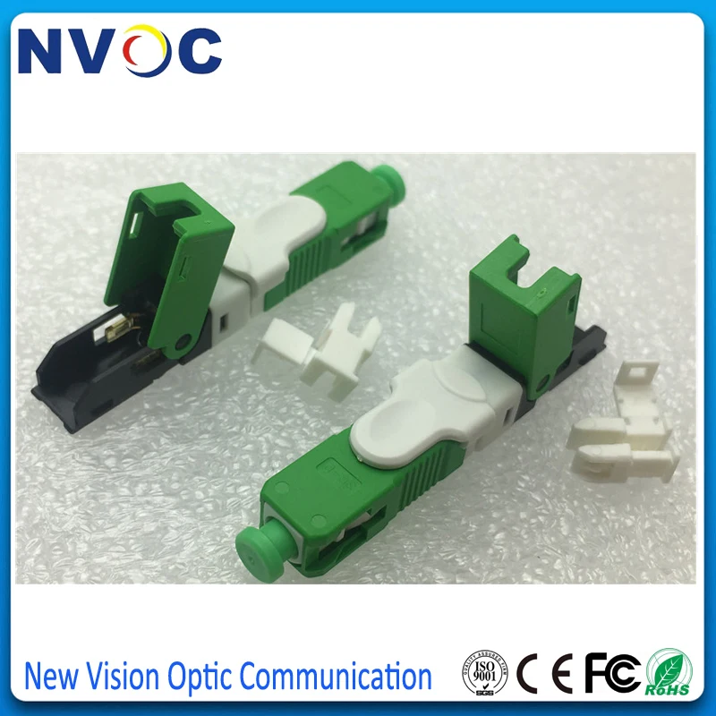 100 шт./лот лидер продаж Новый оптоволоконный Быстрый коннектор FTTH SC/APC SM полевой