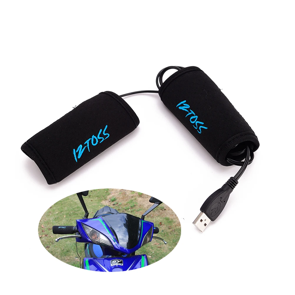 Пара мотоциклетных велосипедов USB электрическая грелка рукоятки Грипсы