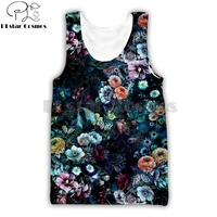 plstar cosmos flower summer vest fashion malefemale tank tops painting floral 3d printed streetwear casual sleeveless tops