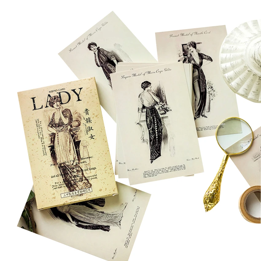 30 дневная Европейская винтажная открытка поздравительная Почтовая с прямой