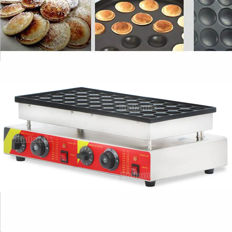 220 В/110 в 50 отверстий коммерческое печенье голландские poffertjes грили мини блинница вафельница машина пекарь ЕС/Великобритания/Австралия/США вилка