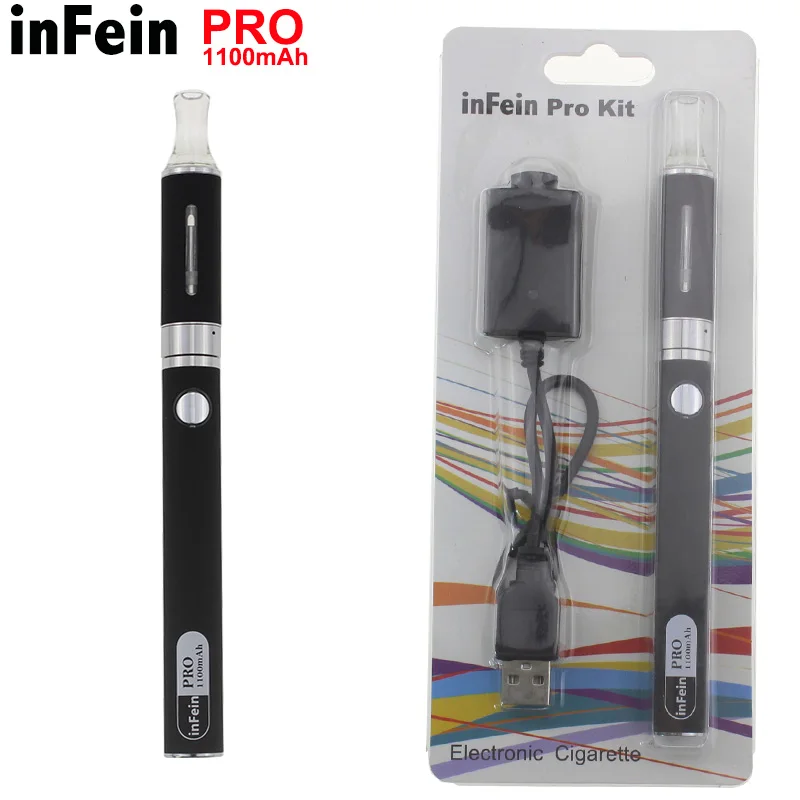 Infein Pro блистер комплект электронных сигарет 650-100 мАч Батарея Перезаряжаемые VAPE к