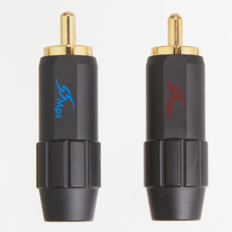 HiFi MPS Flat 8B медный RCA разъем 24K позолоченный lotus head для кабеля 8 мм|plug lotus|plug goldplug rca |