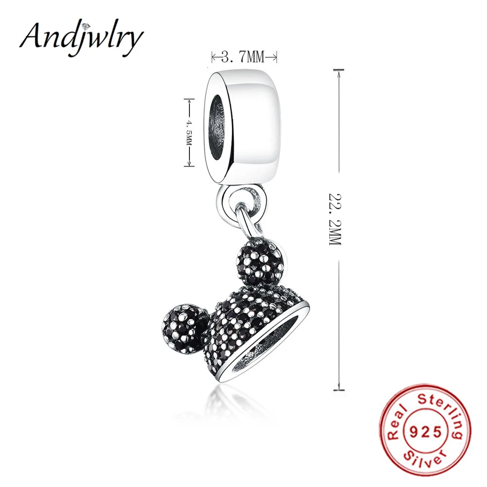 Fit Pandora шармы 925 пробы серебро браслет бусины Микки, Минни шармы мультфильм бусины для изготовления ювелирных изделий Berloque
