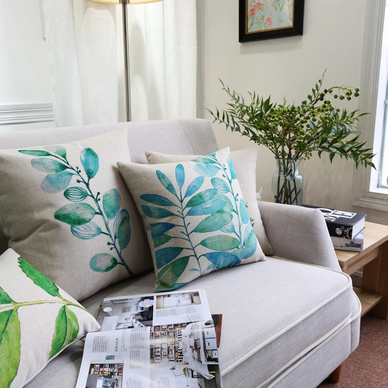 Наволочка для подушки наволочка декоративные наволочки акварельные синие с