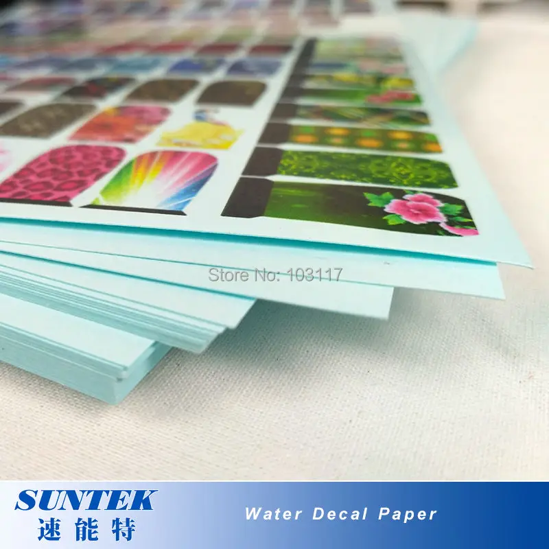 (50 шт./лот) Лазерная синяя подложка переводная печать бумага A4 водная для стекла