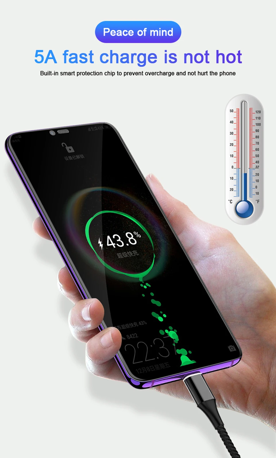 5А Магнитный кабель для быстрой зарядки mi cro Usb шнур для Xiao mi A3 A2 mi 9 Cabos 3 м светодиодный светильник Usb Type C кабель 3,1 кабель для быстрой зарядки