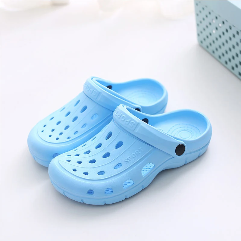 Sky blue Дышащая мягкая медицинская обувь для женщин и мужчин, легкая обувь для медсестер, нескользящая обувь, резиновые шлепанцы, тапочки на плоской подошве, Рабочая обувь для больницы, кухни - Цвет: Sky blue