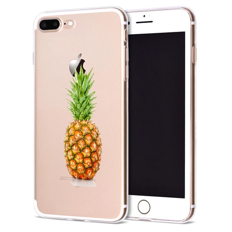 Funda For Apple iPhone 6 6S 7 Plus X 10 Fruits Panda Soft TPU Cover for Case Original Coque 8 B343 |