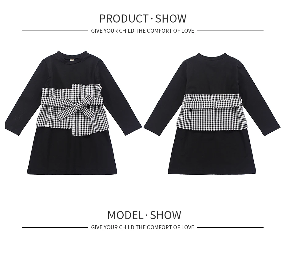 Элегантные школьные весенне-осенние платья для девочек от 2 до 10 11 12 13 лет