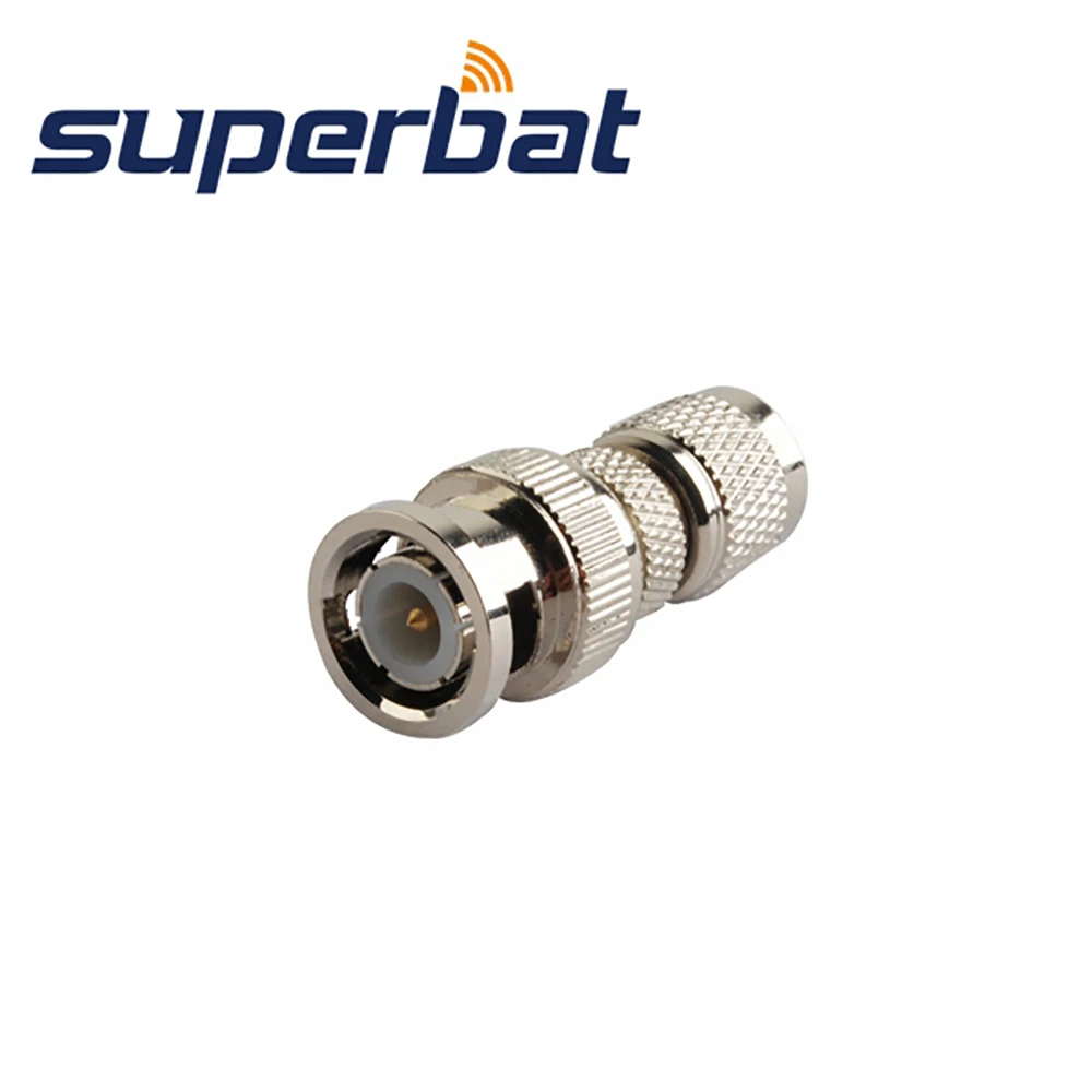 Superbat 50 Ohm BNC to Mini-UHF Adapter BNC Male to Mini-UHF Plug Straight RF Coaxial Connector