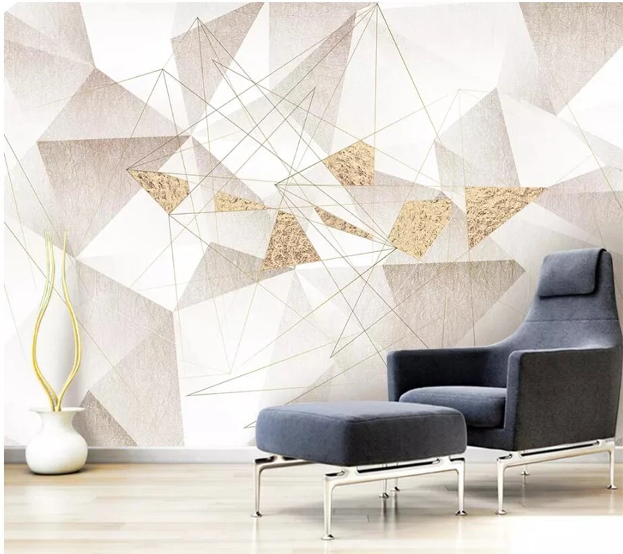 

wellyu Custom wallpaper papel de parede Rhombus geometric relief modern minimalistic abstract background wall tapeta tapety