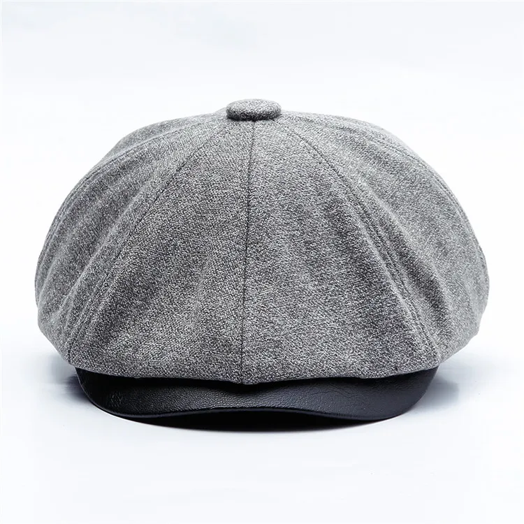TOHUIYAN классические шерстяные газетные кепки Осень Зима теплые Gorras Planas берет шляпа утконоса козырек Восьмиугольные шляпы для мужчин и женщин
