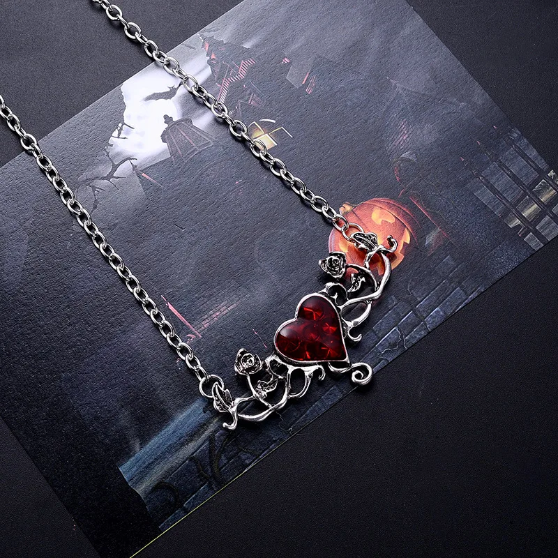 Комплект из колье и серёг с подвеской в виде сердца|Ювелирные наборы| |