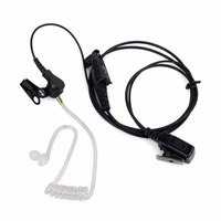 covert acoustic air tube earpiece headset ppt mic for motorola gp328plus gp338plus gp344 gp388 ex600 gl2000 radio walkie talkie
