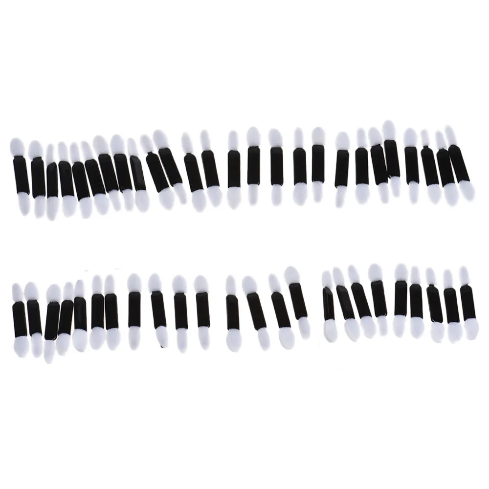 Кисти для макияжа одноразовые двухсторонние губчатые аппликаторы подводки глаз