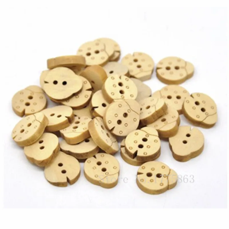 50 шт. деревянные пуговицы с божьей коровкой 15 х17 мм|button flower|button wirelessbutton pattern |