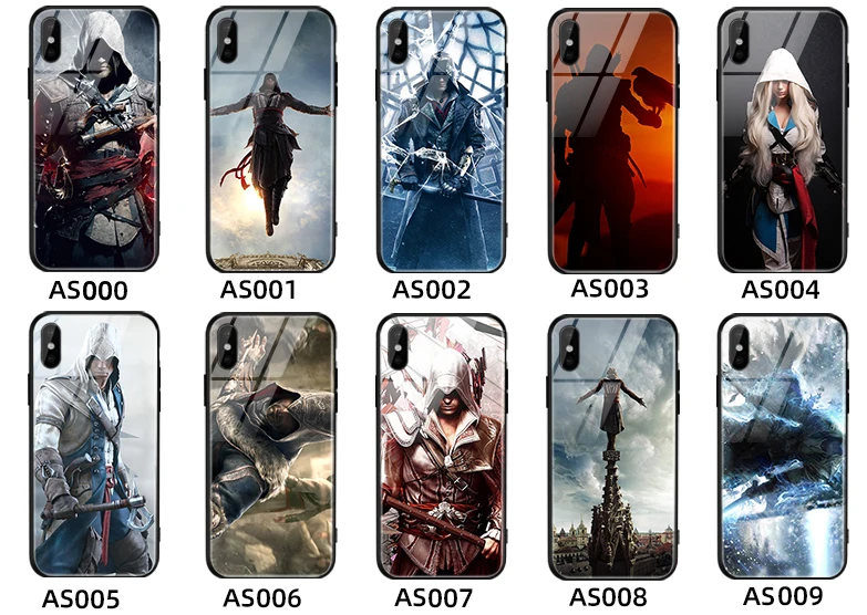 Защитный чехол из закаленного стекла Assassin's Creed для iphone 8 7 6s X XR XS телефона сделай