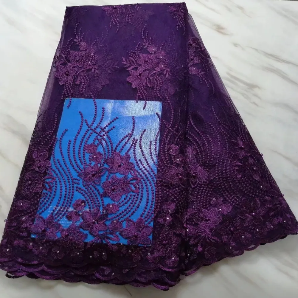 2019 Последняя французская чистая кружевная ткань Африканская Тюлевая Сетка