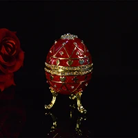 Red QIFU Новое поступление Россия популярное qifu faberge яйцо домашнее украшение металлические поделки - Цвет: Red