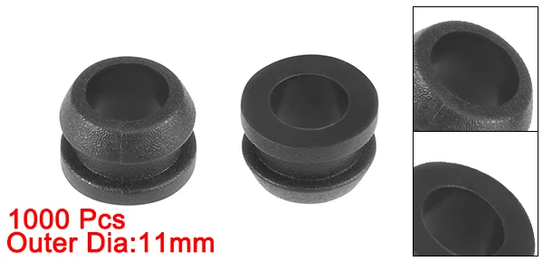 8mm Mounting Dia Uxcell 1000 шт. 11 мм/15 мм внешний диаметр провода протектор маслостойкие резиновые люверсы 8 мм/9 мм Монтажный диаметр черный/прозрачный - Цвет: 8mm Mounting Dia