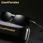 Солнцезащитные очки CoolPandas HD для мужчин и женщин, антибликовые поляризационные, в металлической оправе, для вождения
