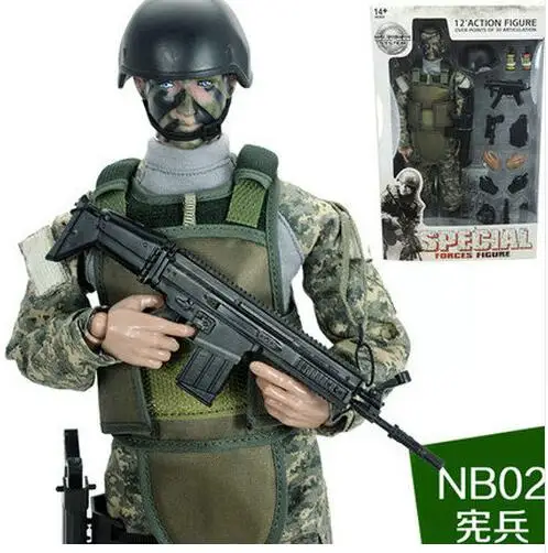 1/6 игрушка NB серии солдатики фигурки набор Униформа армейские шарнирная кукла