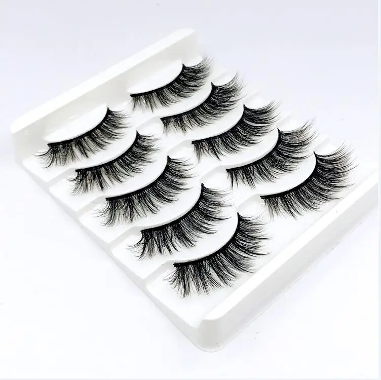 5 Pairs 8D008 HBZGTLAD 5/8/10 пар 3D норковые накладные ресницы натуральные/толстые длинные ресницы для макияжа инструменты для наращивания - Цвет: 5 Pairs 8D008