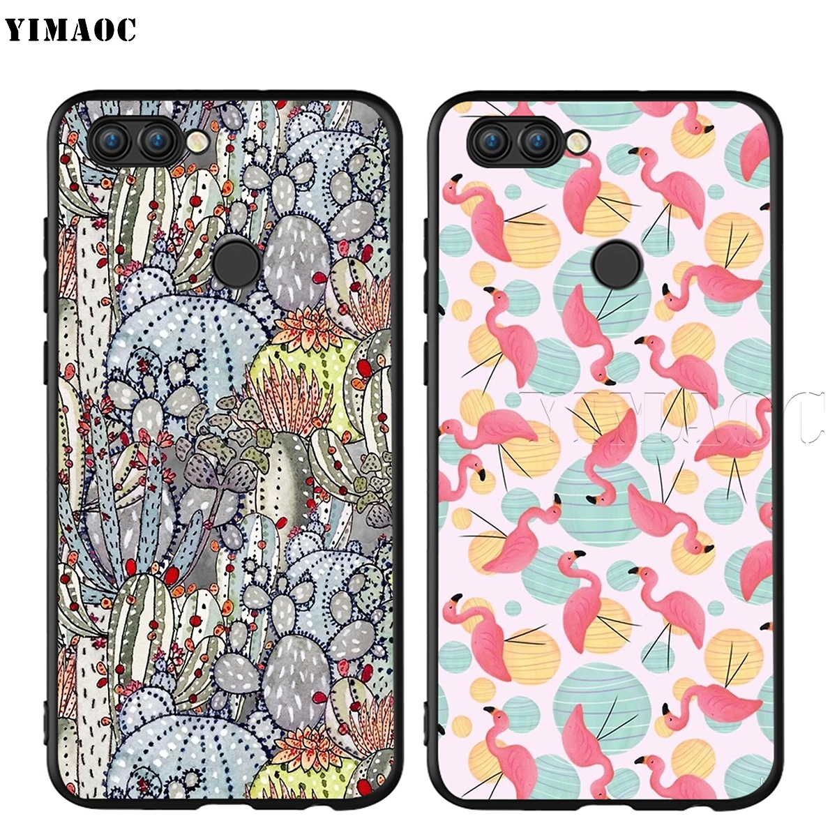 Силиконовый чехол YIMAOC с ананасами Фламинго КАКТУСОМ для Huawei Mate 10 P8 P9 P10 P20 Lite Pro P Y7 Y9 Smart Mini 2017 2018|Бамперы| |