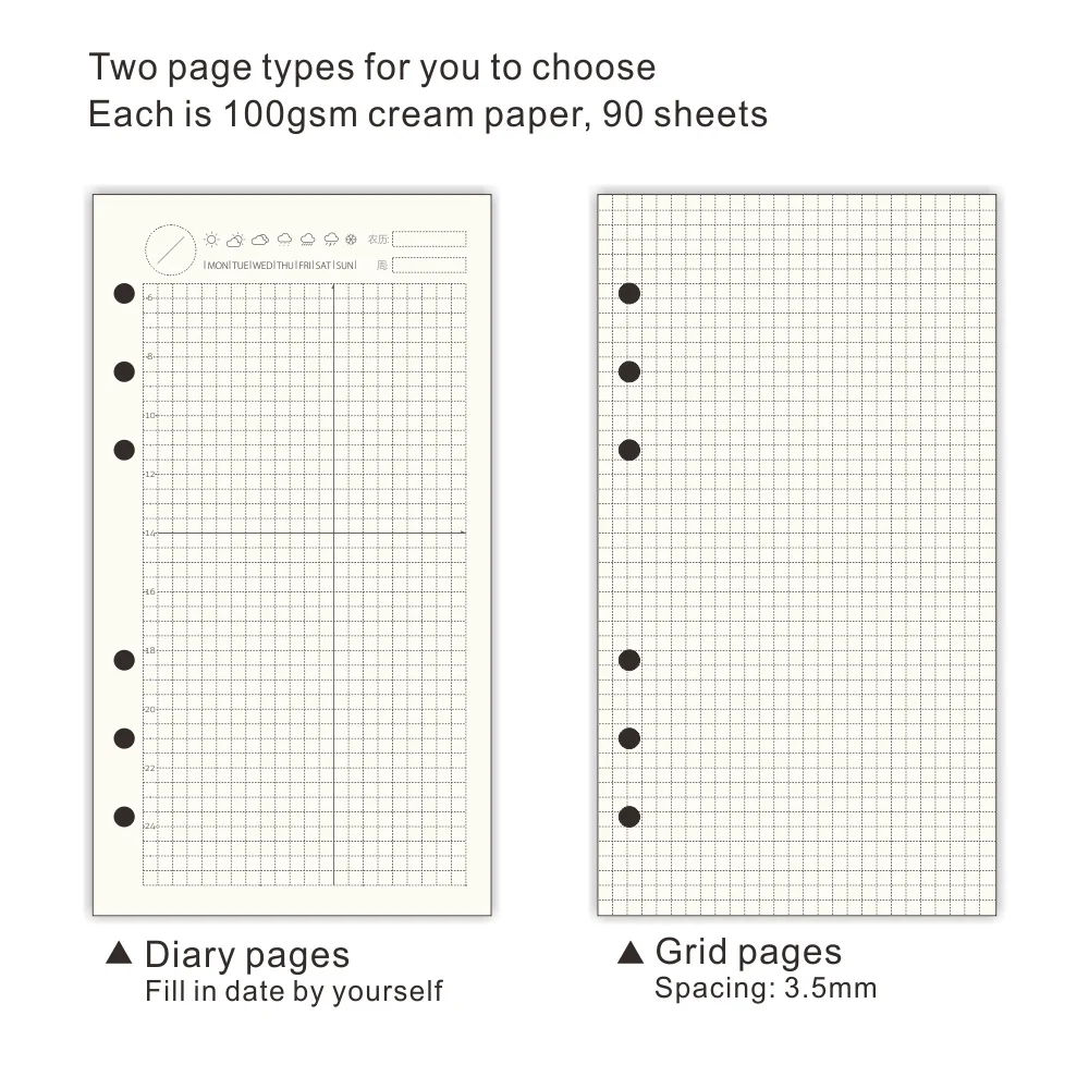 Органайзер A6 милая книга 2017 фотобумага для путешественников страницы органайзер