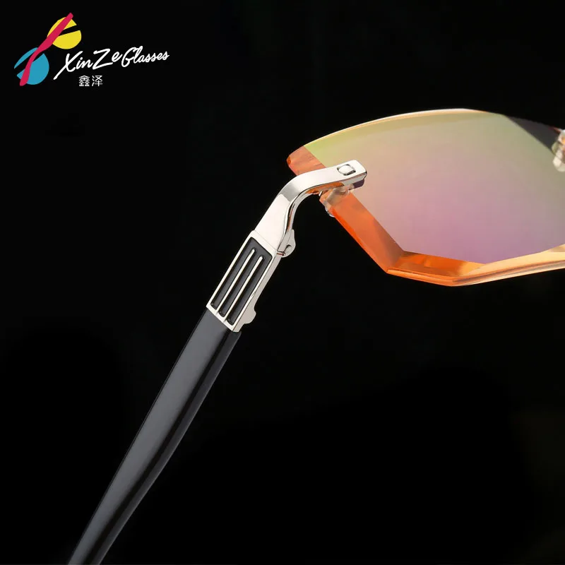 Новинка 2017 коричневые безободковые очки для чтения мужчин и женщин безрамочные